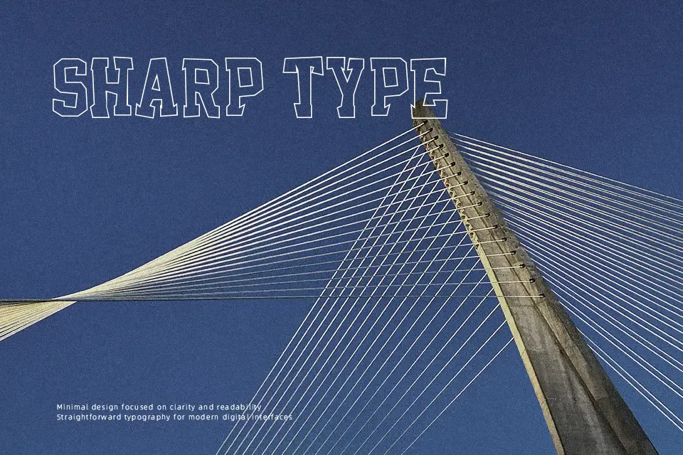 Outcast M54 Font Decorative Font Preview for Poster