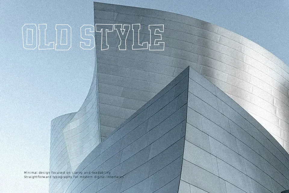 Outcast M54 Font Font Preview for Rough Mood