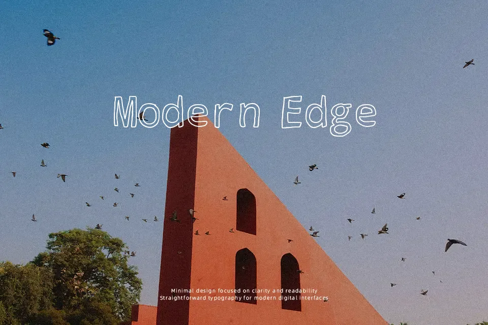 Outline Font Font Preview for Playful Mood