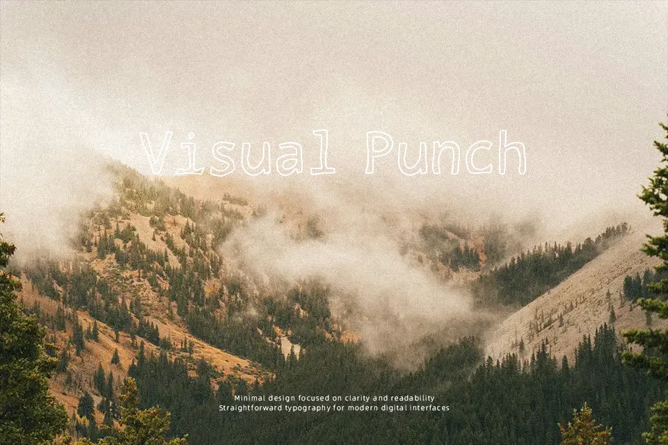 Outline Font Font Preview for Headline