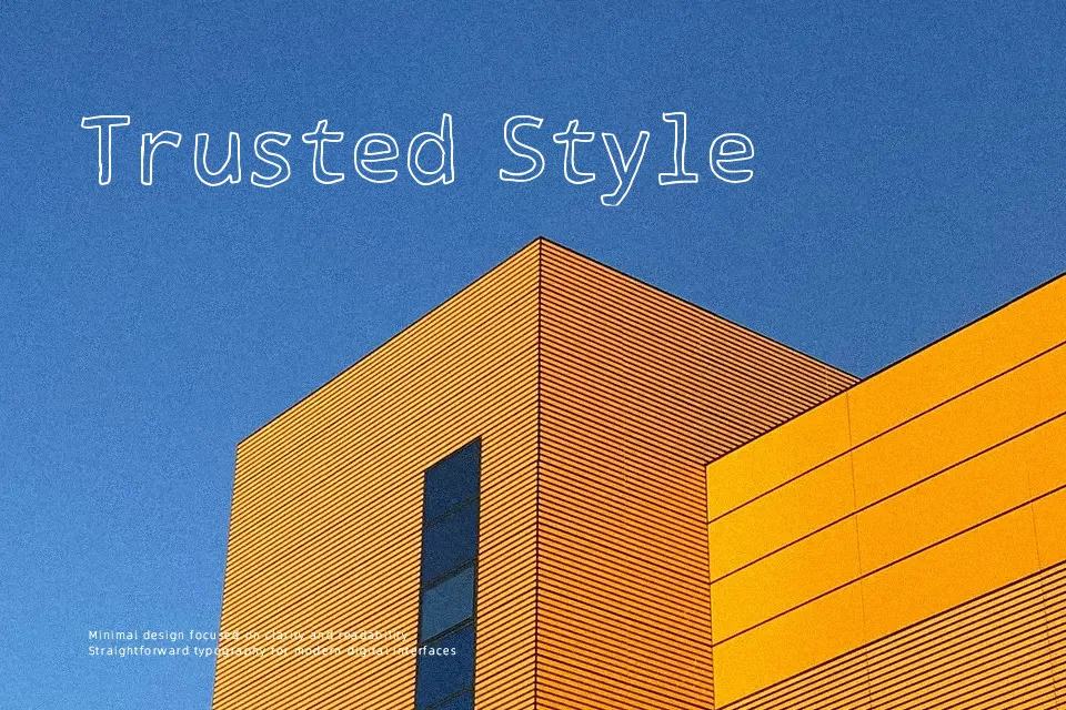 Outline Font Decorative Font Preview for Headline