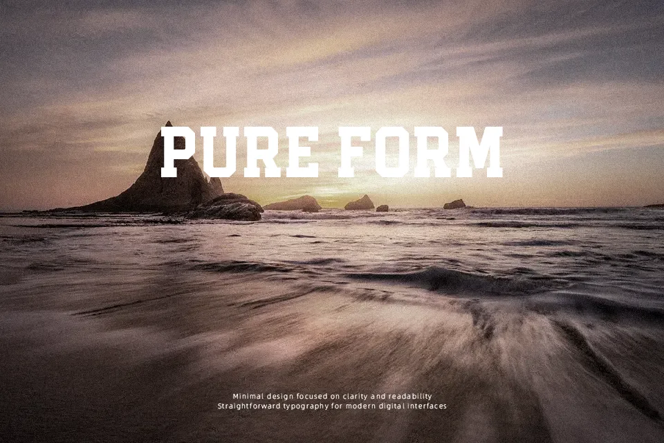 Outright Font Font Preview for Vintage Packaging
