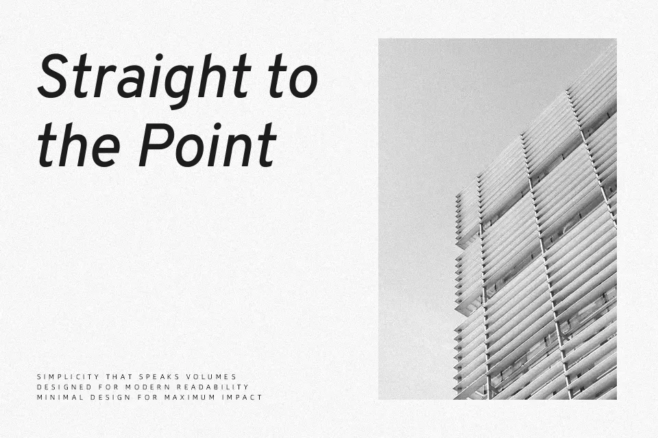 Overpass Font Font Preview for Clean Editorial