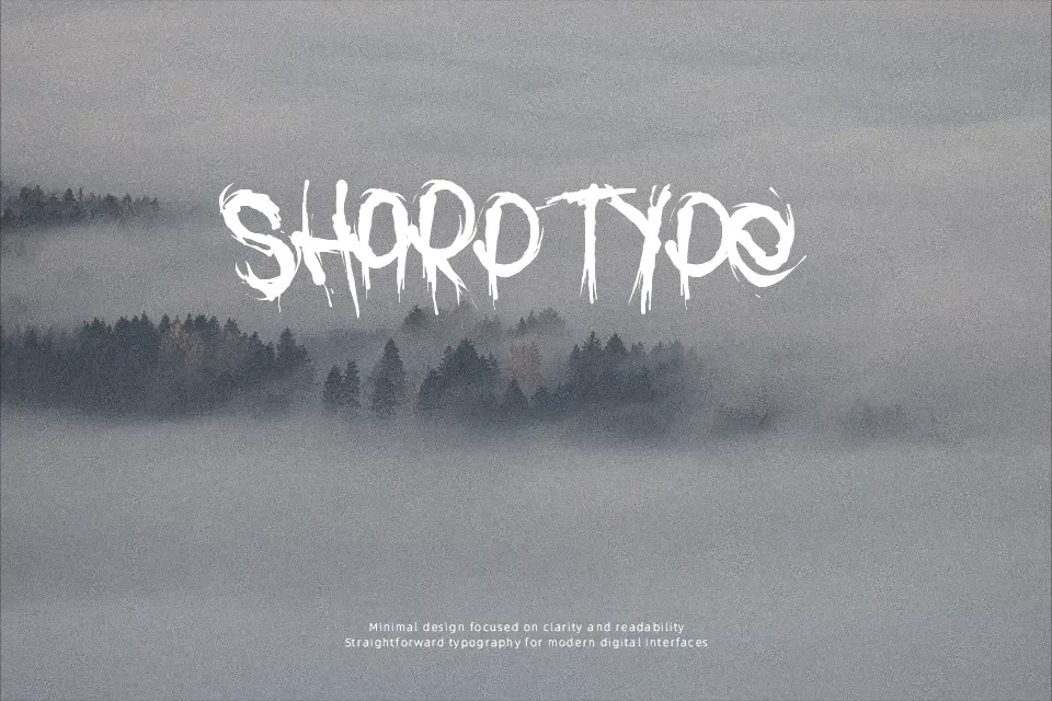 Pack of Wolves Font Brush Font Preview for Halloween