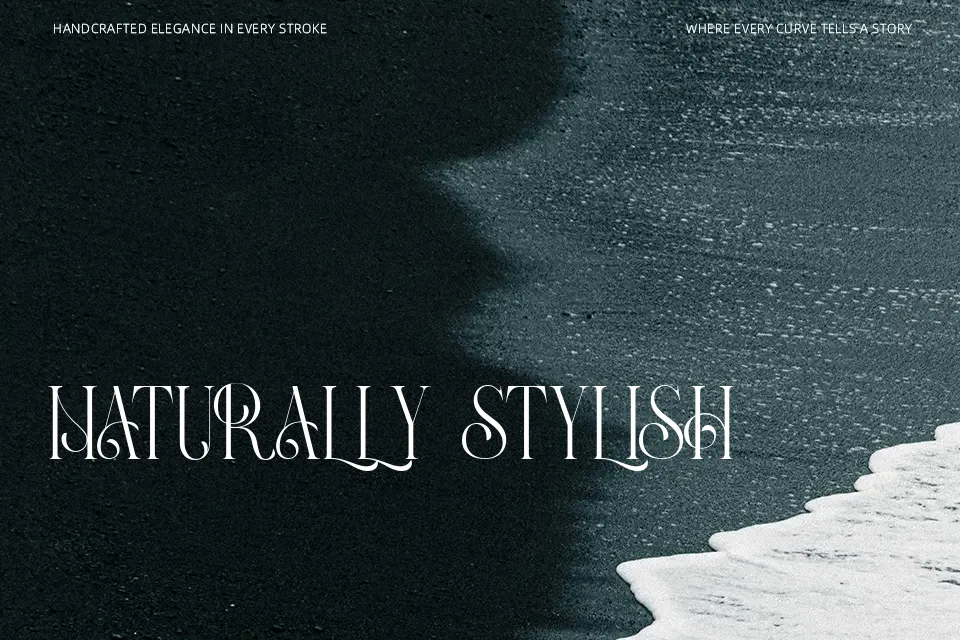 Panorama Ligatures Font Font Preview for Modern Poster