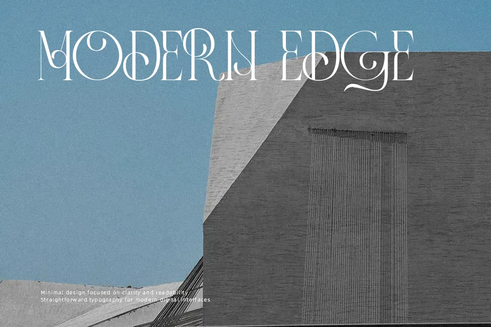 Panorama Ligatures Font Font Preview for Modern Logo