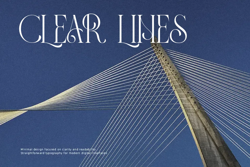 Panorama Ligatures Font Font Preview for Poster