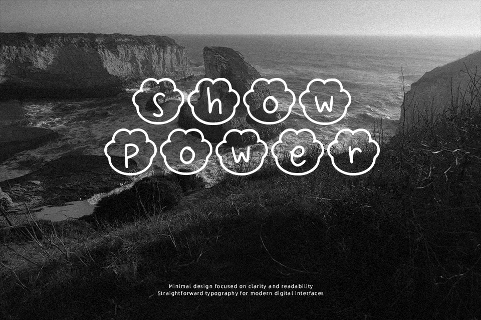 Paws Meow Font Font Preview for Cute Poster