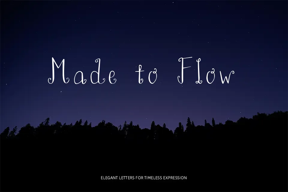 Peony Charming Font Font Preview for Soft Packaging