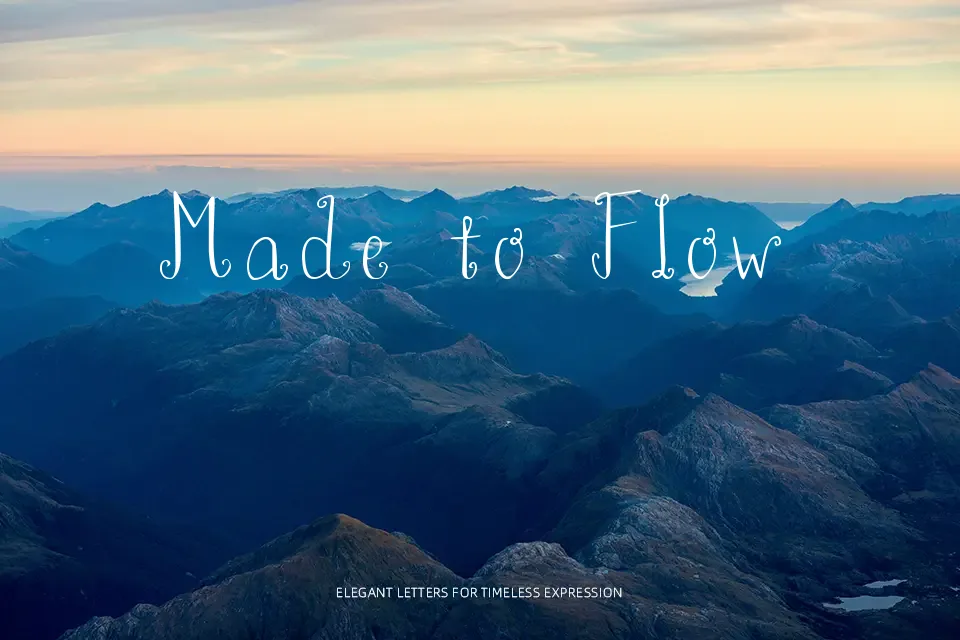 Peony Charming Font Font Preview for Romantic Mood