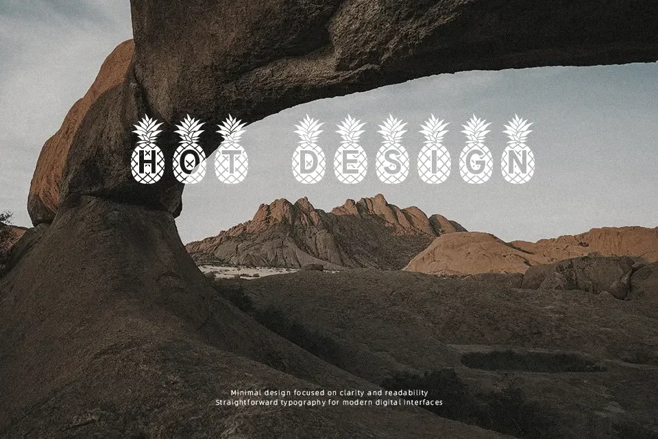Pineapple Mono Font Brush Font Preview for Branding
