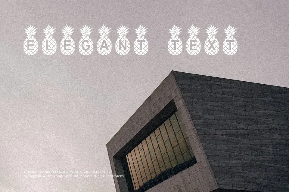 Pineapple Mono Font Font Preview for Dynamic Logo
