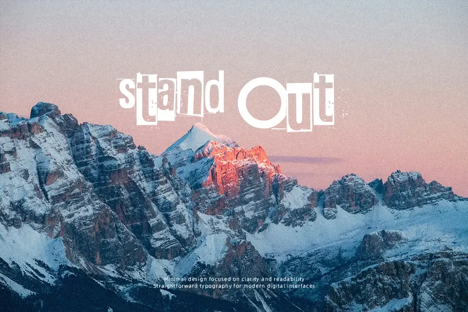 Pink Font Font Preview for Rough Logo