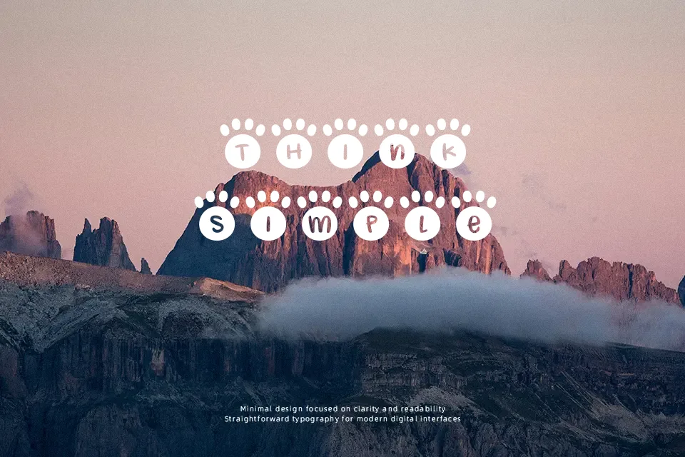 Pitter Paws Font Rounded Font Preview for Poster
