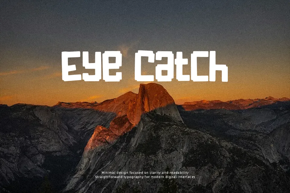 Pixel Craft Font Decorative Font Preview for Headline