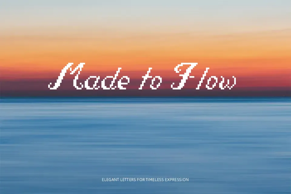 Pixel Script Font Font Preview for Dynamic Logo