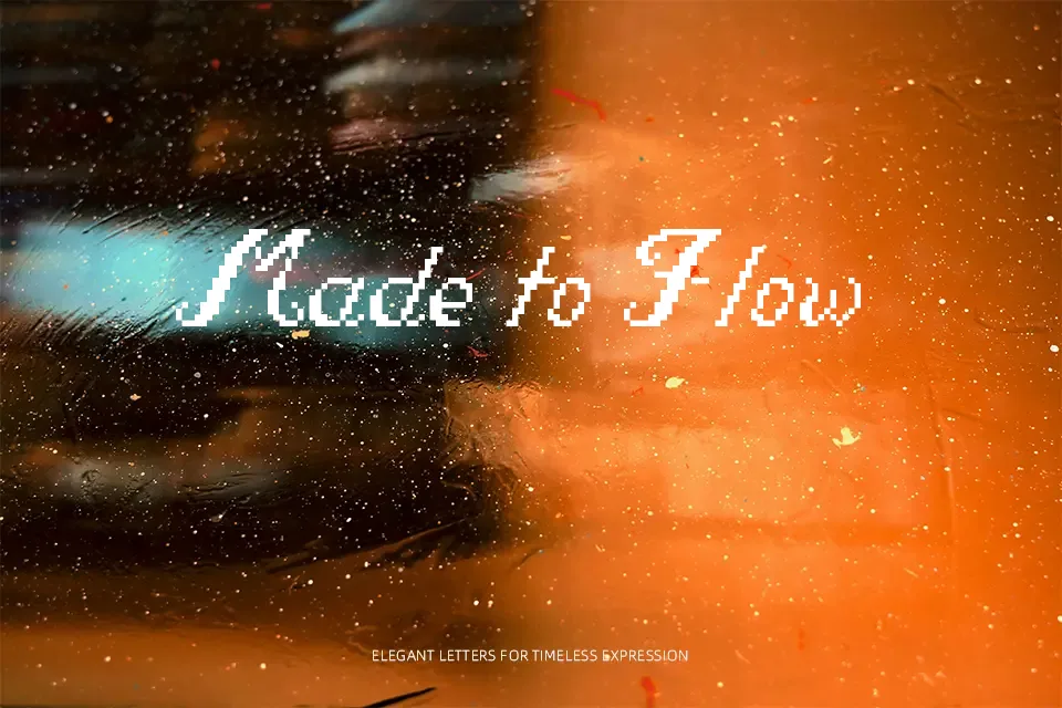 Pixel Script Font Font Preview for Dynamic Mood