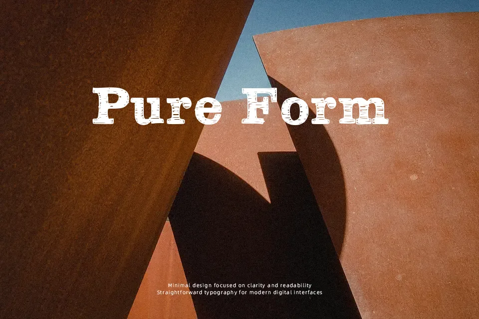 Plateaux Font Display Font Preview for Logo