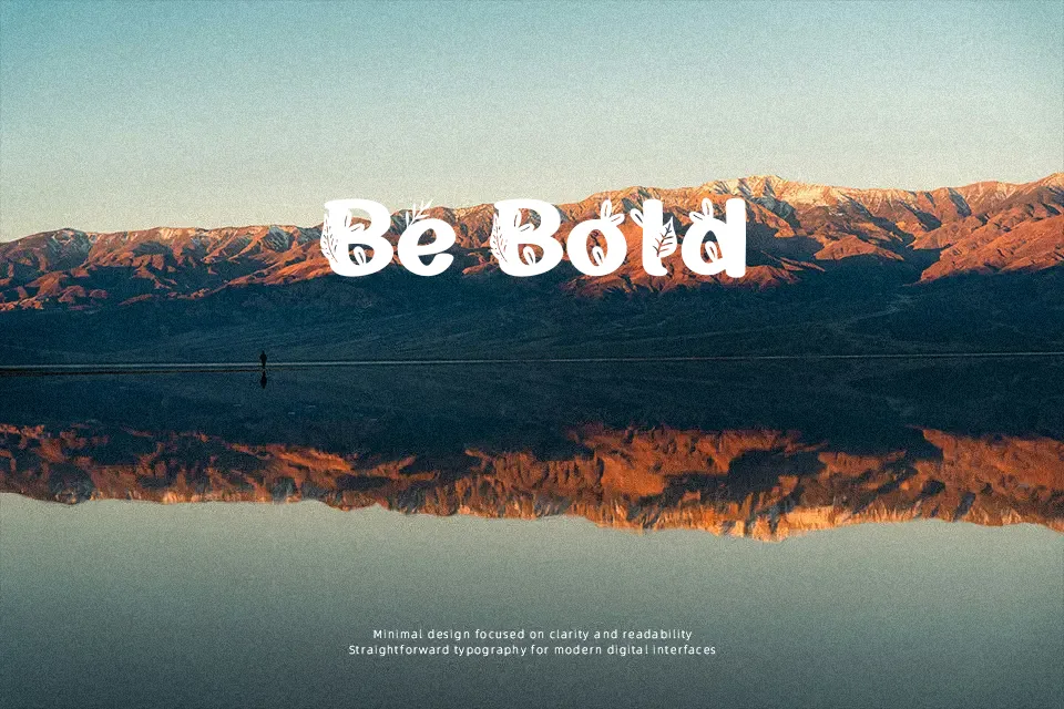 Play Leaves Font Font Preview for Creative Poster