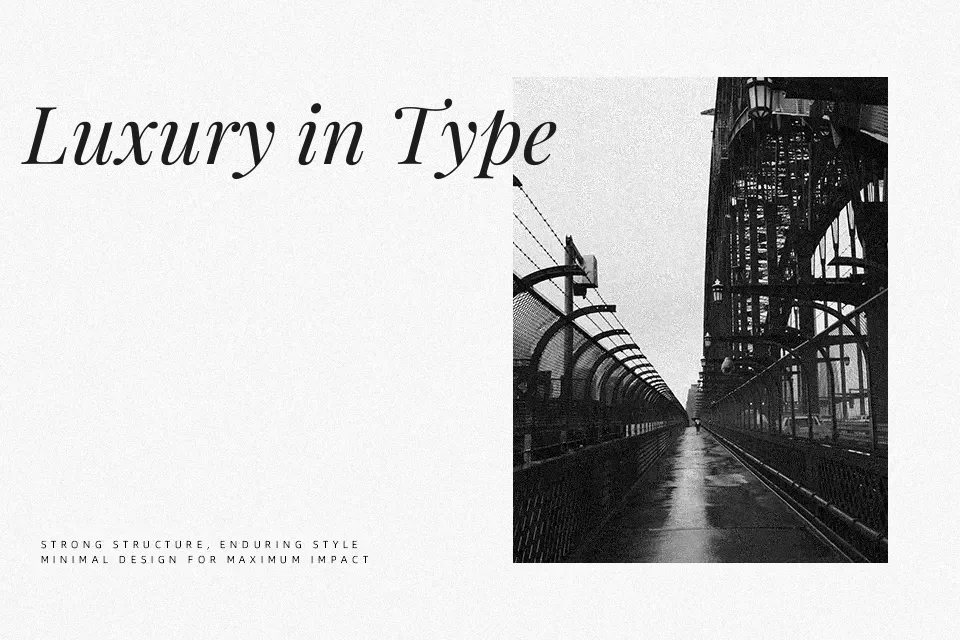 Playfair Display Font Font Preview for Elegant Poster