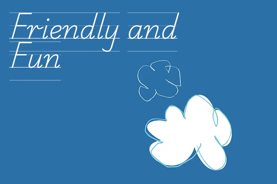 Playwrite AU QLD Guides Font Font Preview for Friendly Kids