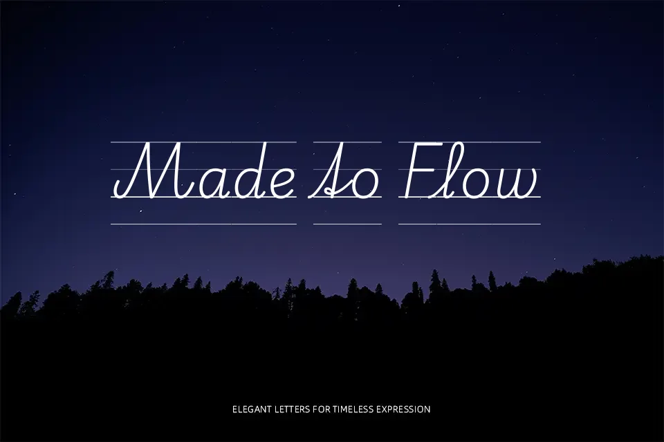 Playwrite DE VA Guides Font Font Preview for Clean Poster