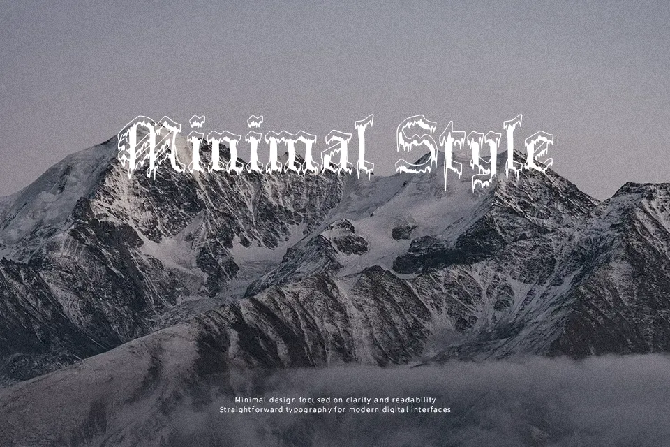 Plymouth Rock ‘SnowDusted’ Font Decorative Font Preview