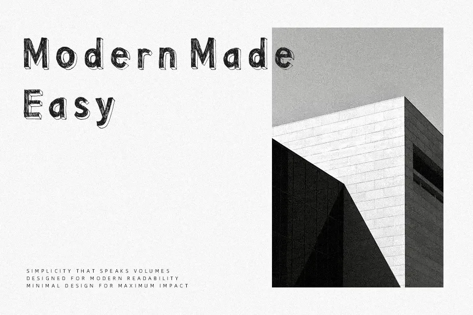 Pointy Solid Font Font Preview for Bold Poster