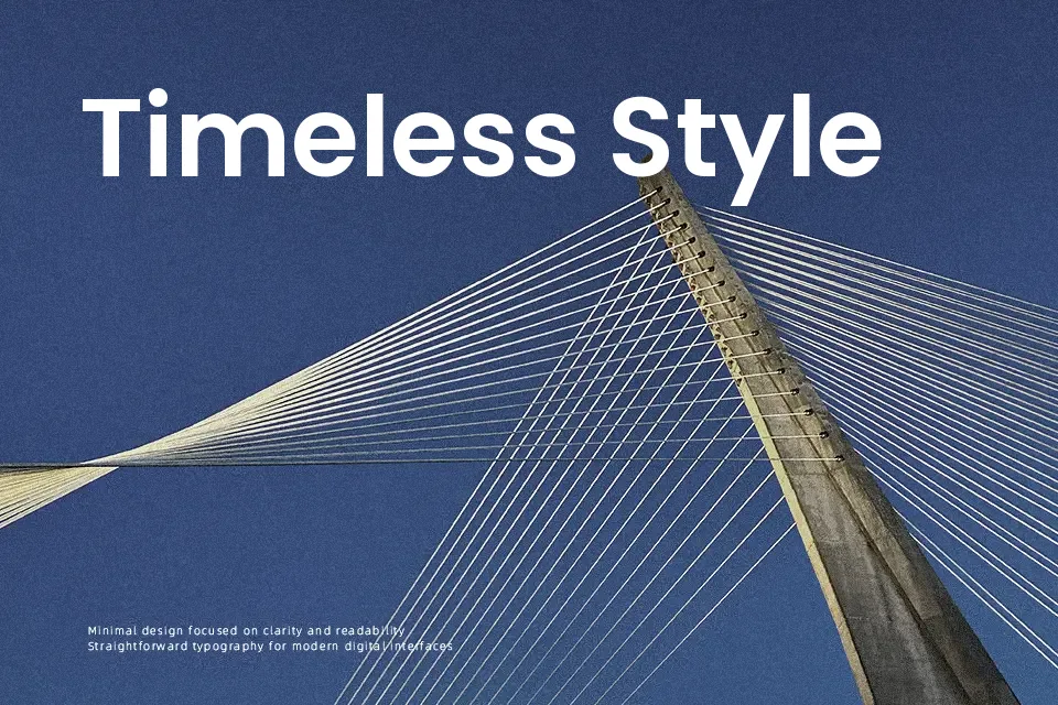 Poppins Font Geometric Font Preview for Website