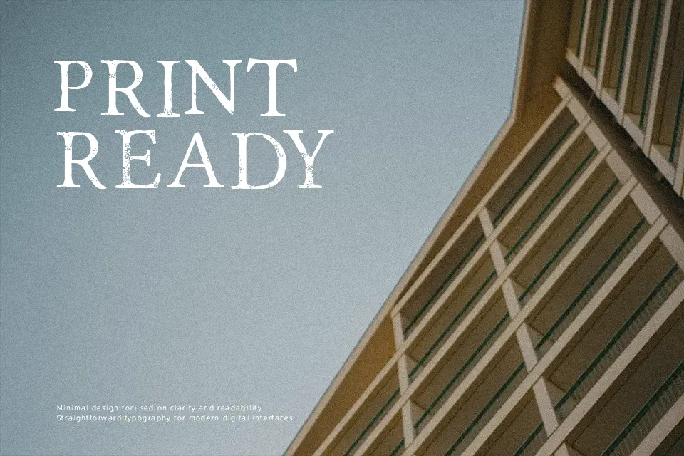 Portmanteau Font Font Preview for Rough Poster