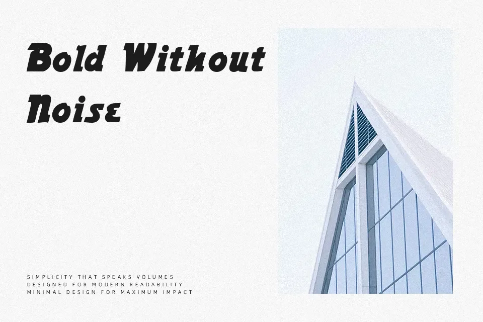 Power Font Sans Serif Font Preview for Packaging