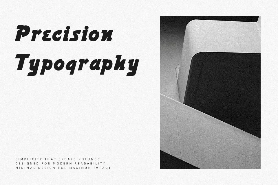 Power Font Font Preview for Modern Poster