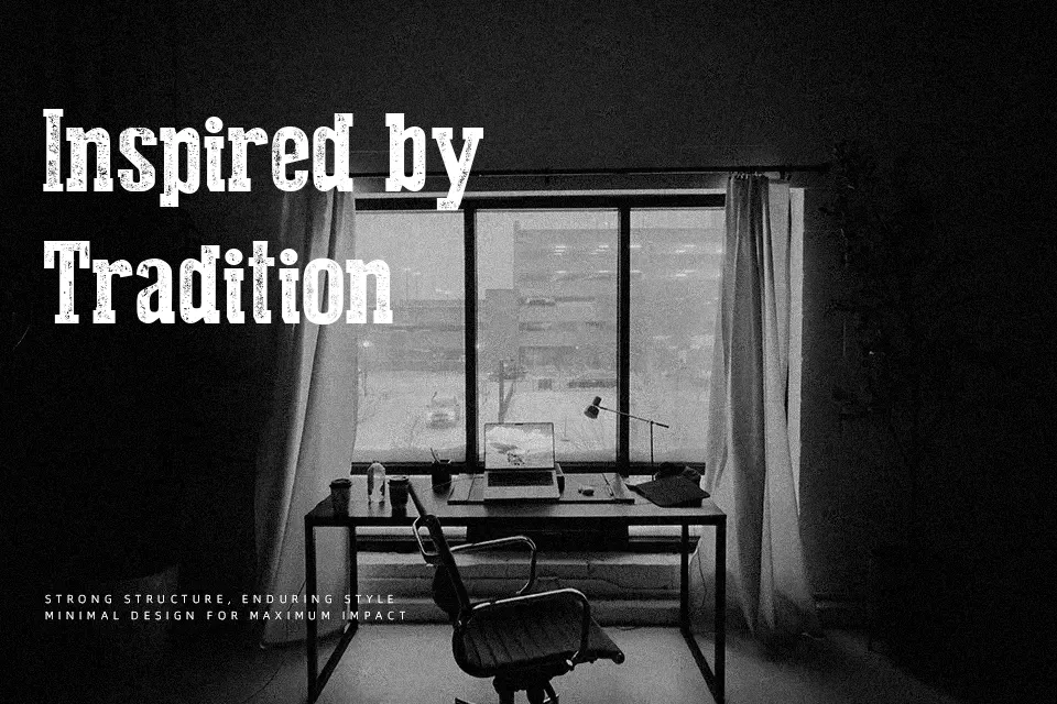 Press Style Serif Font Font Preview for Grunge Branding