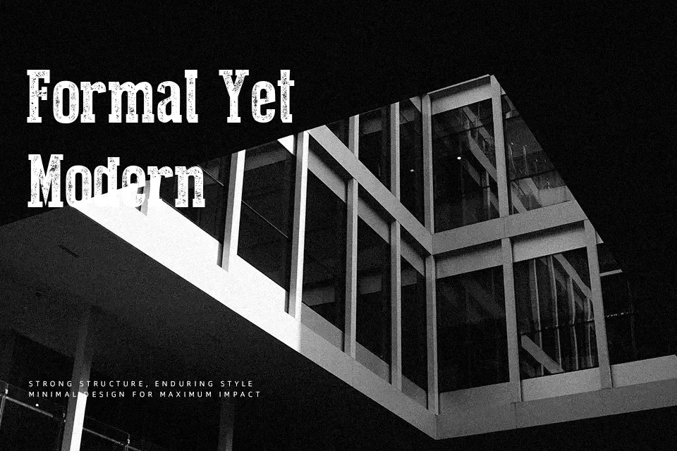 Press Style Serif Font Font Preview for Grunge Branding