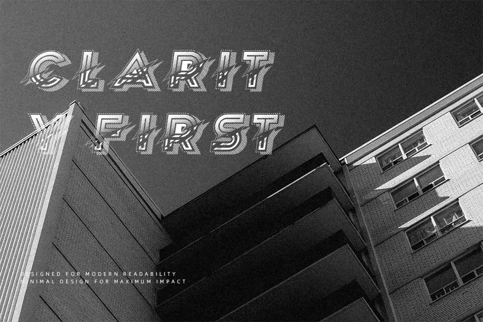 Pressing Font Font Preview for Grunge Poster