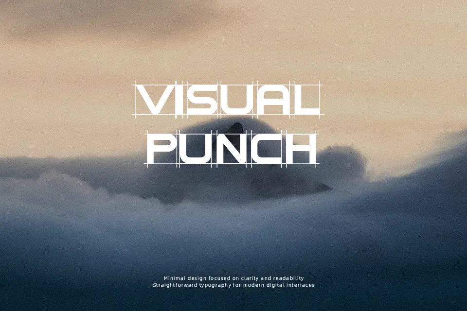 Product Design Font Geometric Font Preview for Poster