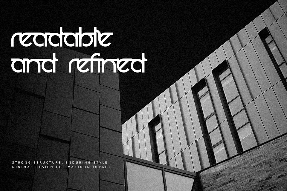 Prognostic Font Font Preview for Modern Poster