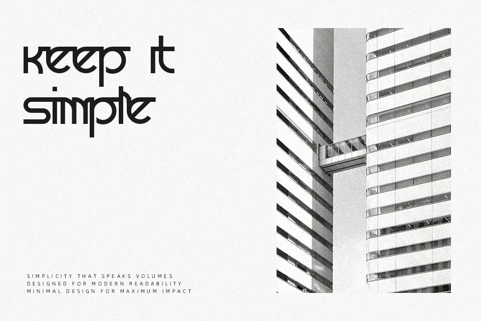 Prognostic Font Font Preview for Tech Poster