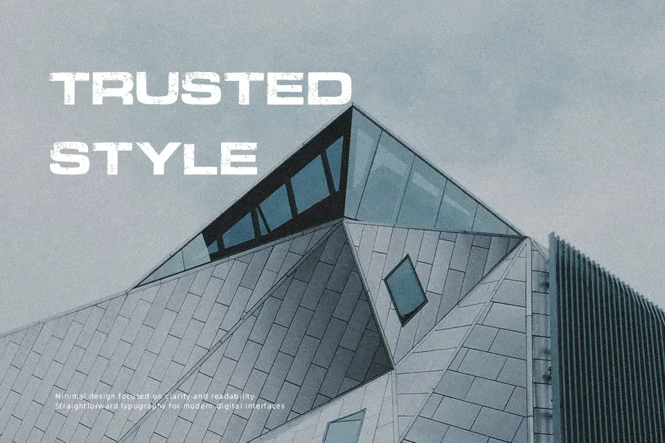 Progress Font Font Preview for Bold Poster
