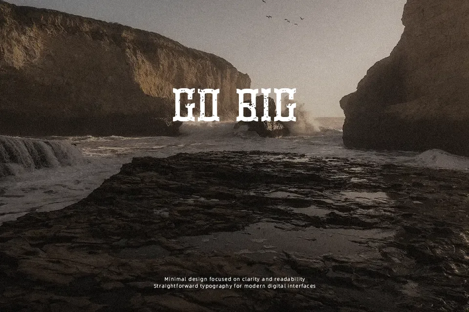 Promotion Font Font Preview for Classic Poster