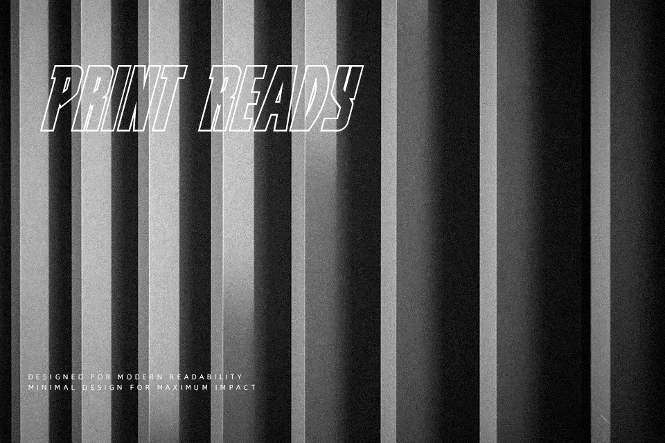 Prowler Font Geometric Font Preview for Poster