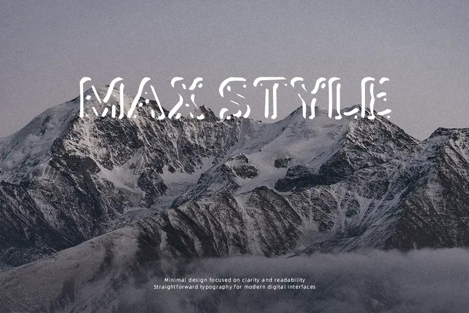 Punched Stub Font Decorative Font Preview