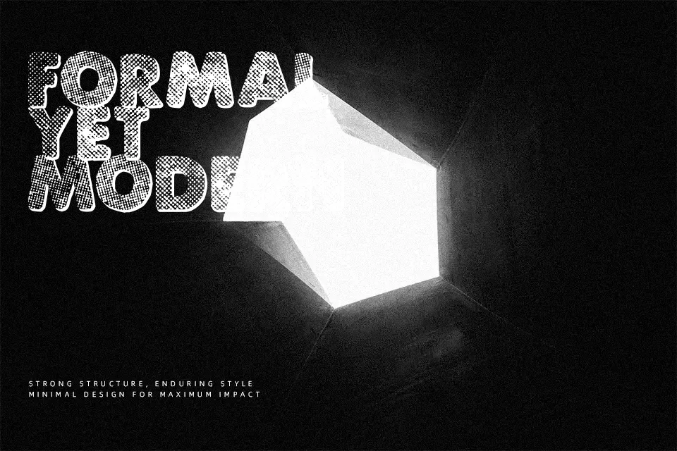 Punk Dots Font Font Preview for Dark Music