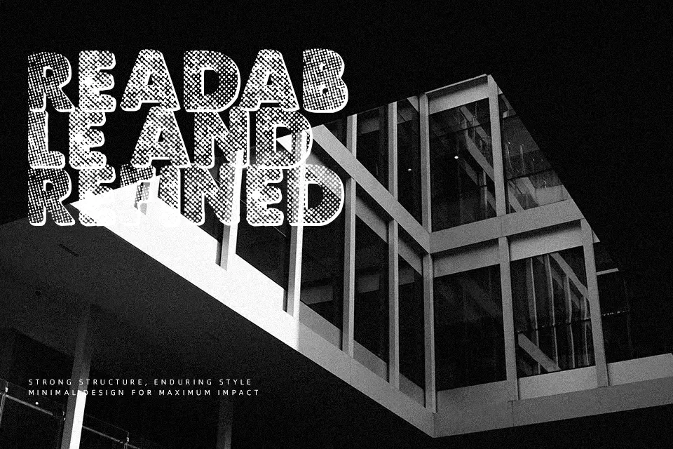 Punk Dots Font Font Preview for Dynamic Mood