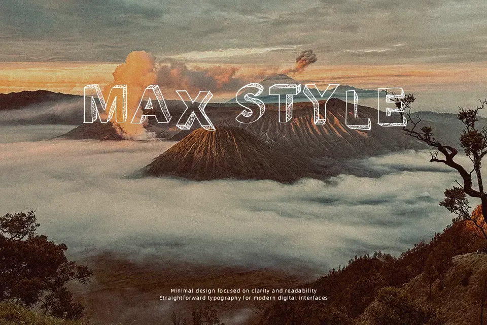 PW Perspective Font Display Font Preview