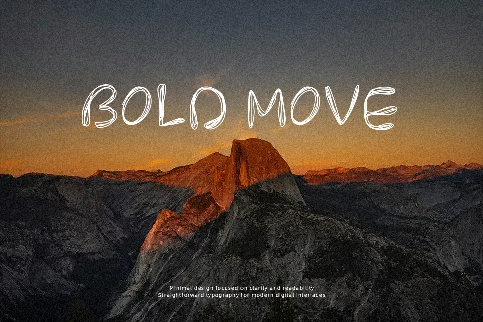 PW Rounded Scratch Font Handwritten Font Preview for Poster