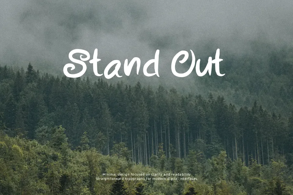 PW Strokes Font Font Preview for Artistic Poster