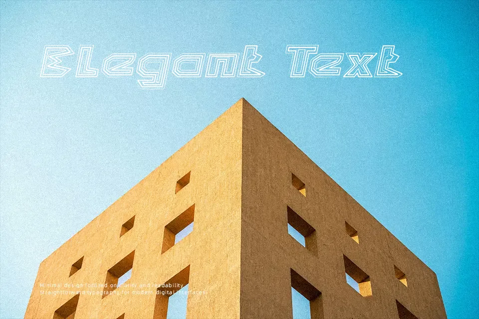 Pyramid Inverted Font Font Preview for Creative Logo