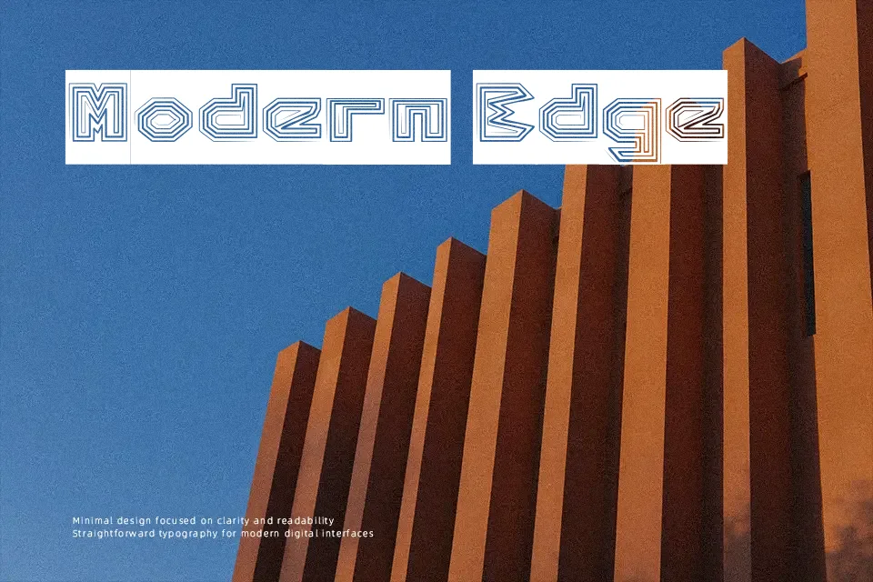 Pyramid Inverted Font Font Preview for Modern Poster