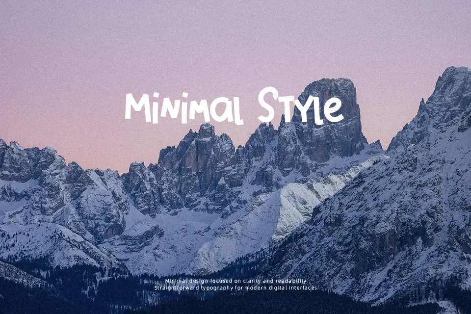 Qigome Monoline Font Font Preview for Clean Poster